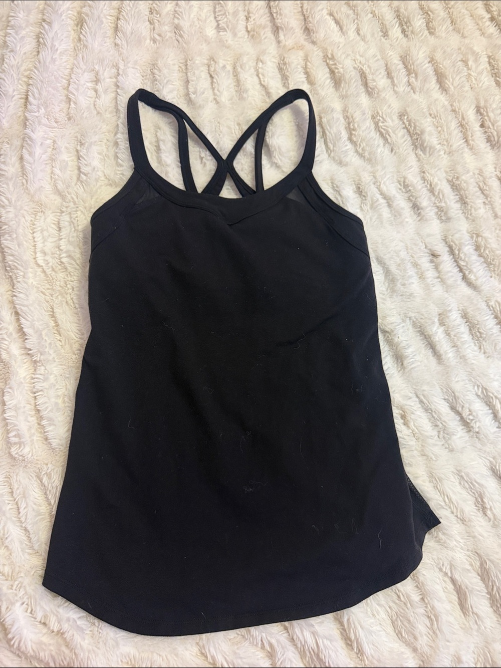 lululemon athletica Black Strappy Cross-Back Tank